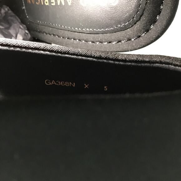 Good American Cinderella black Mules Lucite Heel Wedge Sandals NEW sz 5 - Picture 3 of 5